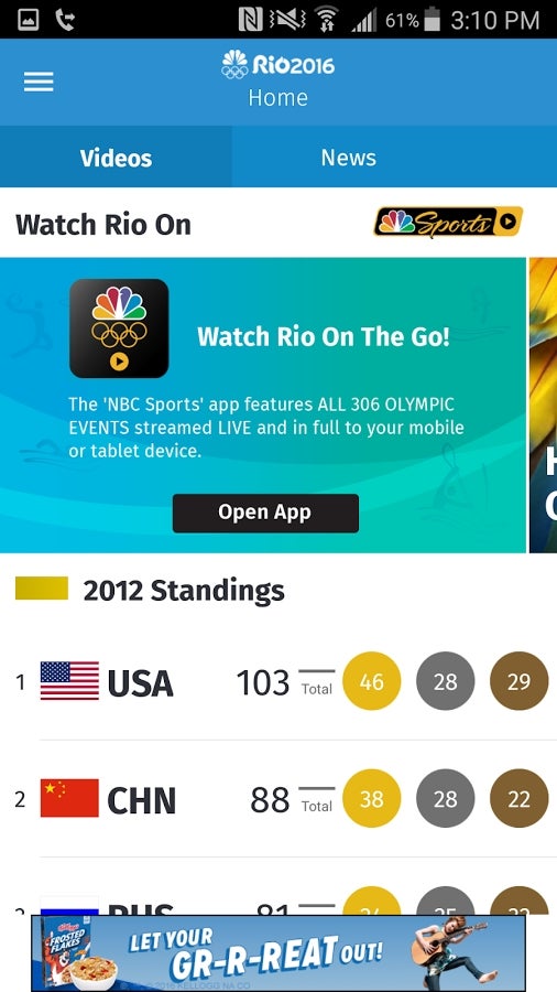 The app is already rich with content - The NBC Olympics app won't let you skip a beat from the soon-to-start Rio Olympics