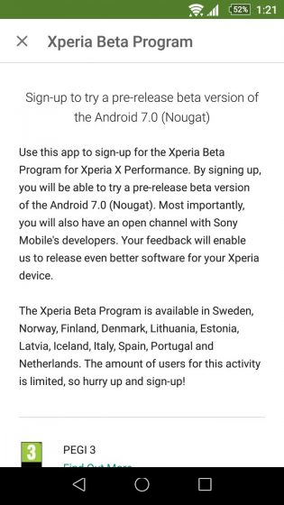 Sony Xperia X Performance gets Android 7.0 Nougat preview through new Xperia Beta Program