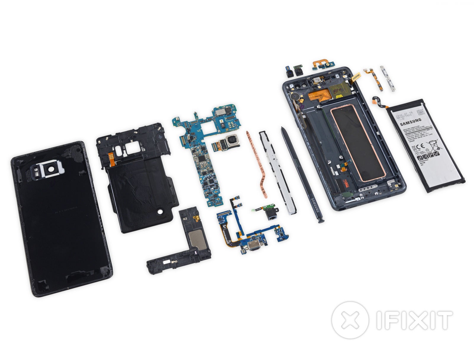 iFixit tears down the Samsung Galaxy Note 7: poor repairability is the price for visual excellence