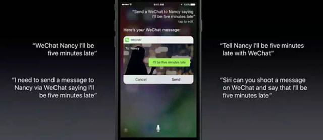 WhatsApp will get Siri integration similar to what you see here with WeChat - Soon you'll be able to make WhatsApp calls and chat via Siri