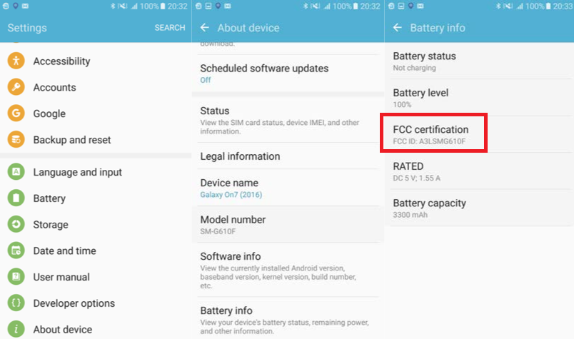 The FCC certifies the Samsung Galaxy On7 (2016) - Samsung Galaxy On7 (2016) is certified by the FCC