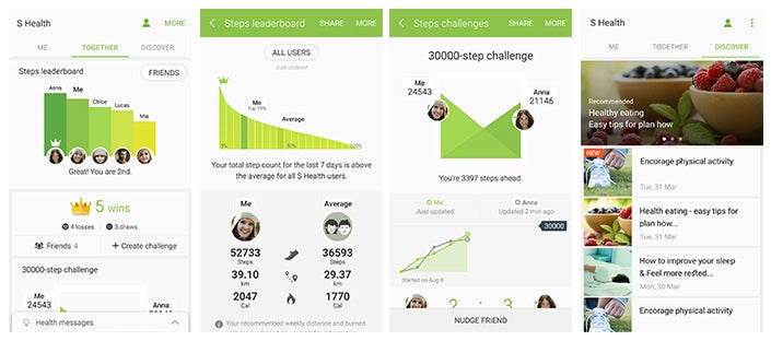 Samsung updates S Health adding competition