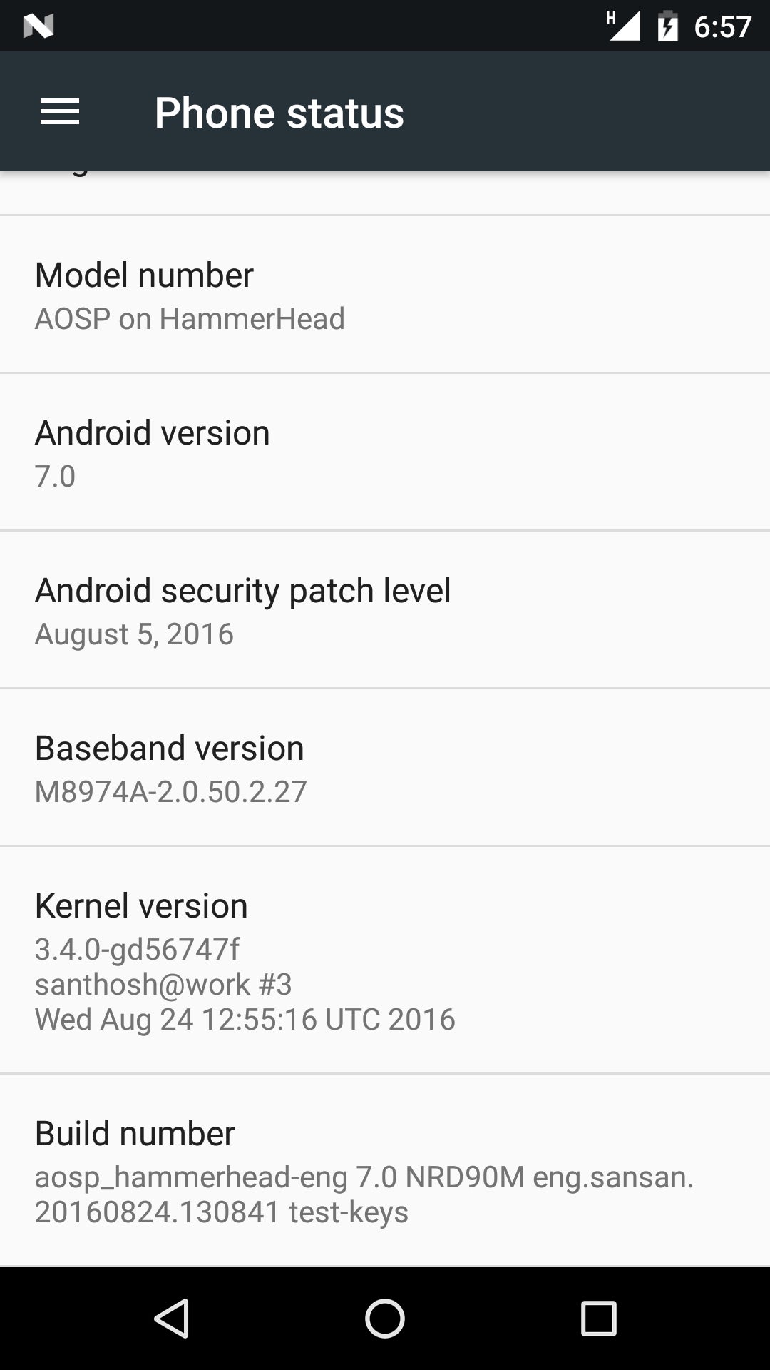 Android 7.0 Nougat (sort of) up and running on the Google Nexus 5