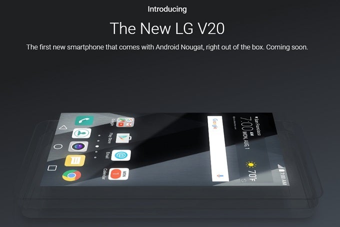 LG V20 reportedly won't be the first Android Nougat smartphone widely available