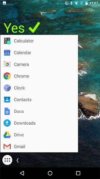 This is what your screen should look like, no icons in the background - How to run several apps in floating windows in Android 7.0 Nougat (no root)
