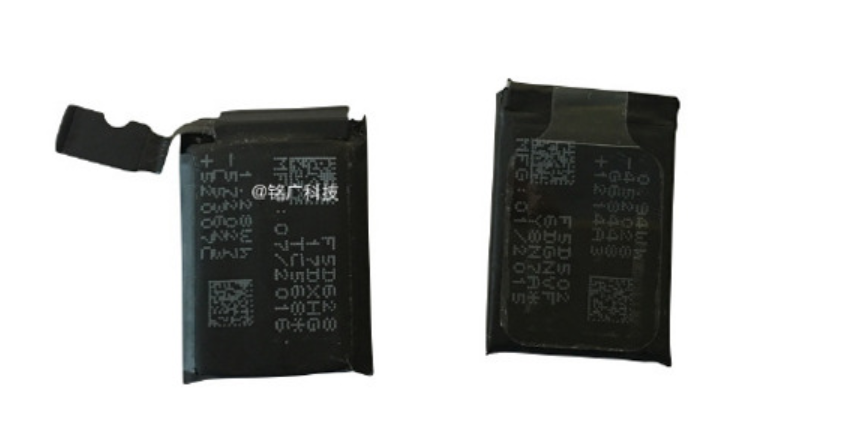Image of the 334mAh battery that is rumored for the Apple Watch 2 - Photo claims to show larger 334mAh battery for Apple Watch 2
