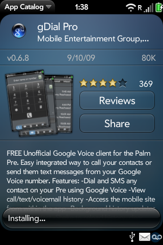 App Catalog - New App Catalog for Palm Pre Sept 24th; webOS 1.2 coming next week?