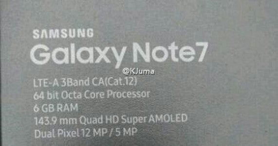 A version of the Samsung Galaxy Note 7 with 6GB of RAM and 128GB of flash storage could still end up launching in China - Samsung Galaxy Note 7 with 6GB of RAM could still be made available in China
