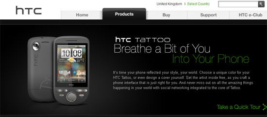 Donut & FM Radio to come loaded with Vodafone's launch of the HTC Tattoo