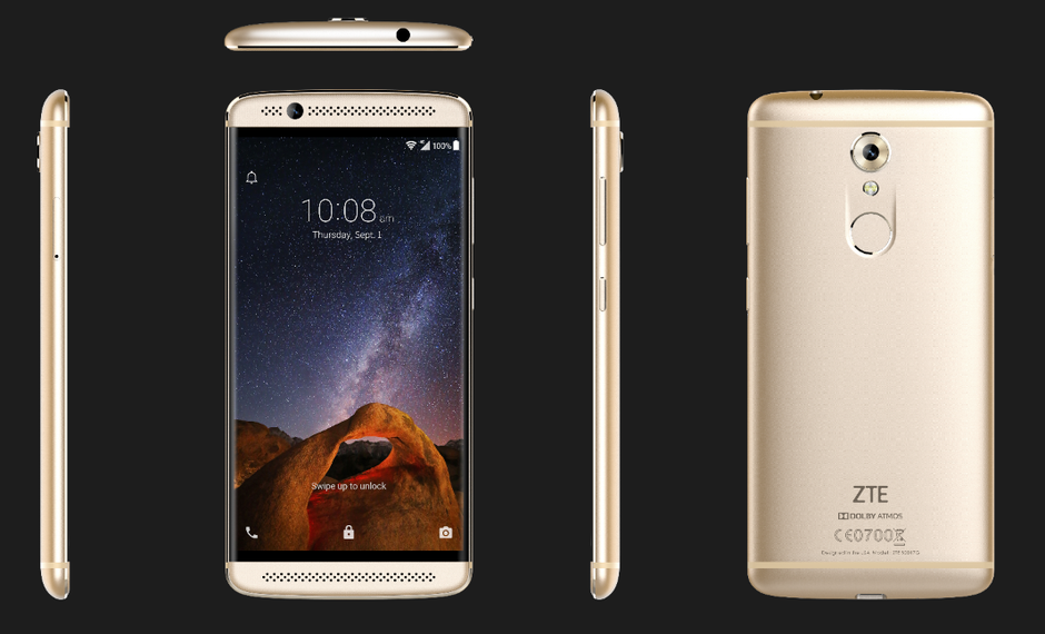 The ZTE Axon 7 mini in Iron Gold - The ZTE Axon 7 mini gets its official introduction at IFA: high-quality audio, pretty looks