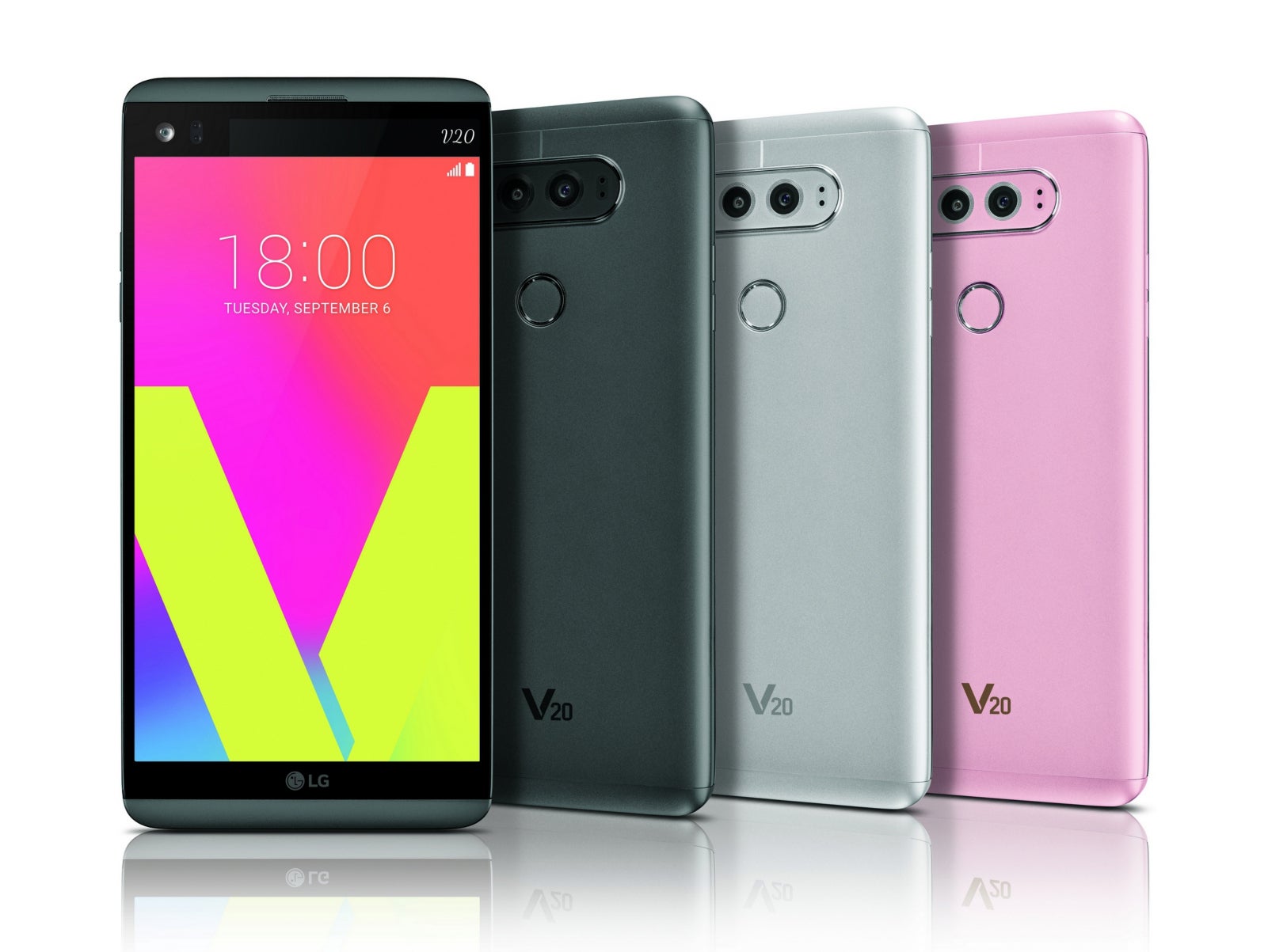 The LG V20 will be available in these three colors