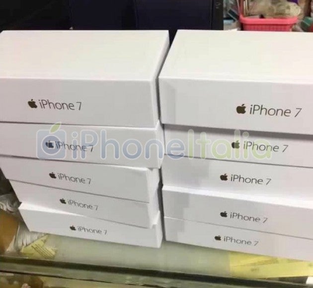 Photo allegedly shows boxes containing the Apple iPhone 7 in transit from Foxconn - Hours from unveiling, Apple iPhone 7 boxes leak; September 16th launch date &#039;confirmed&#039;