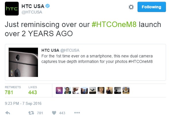 HTC: We had a smartphone with dual rear camera 2 years before the iPhone 7 Plus