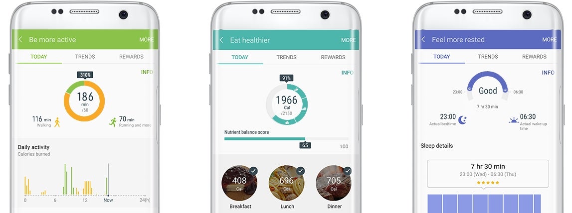 Samsung S Health app updated with more content and design improvements