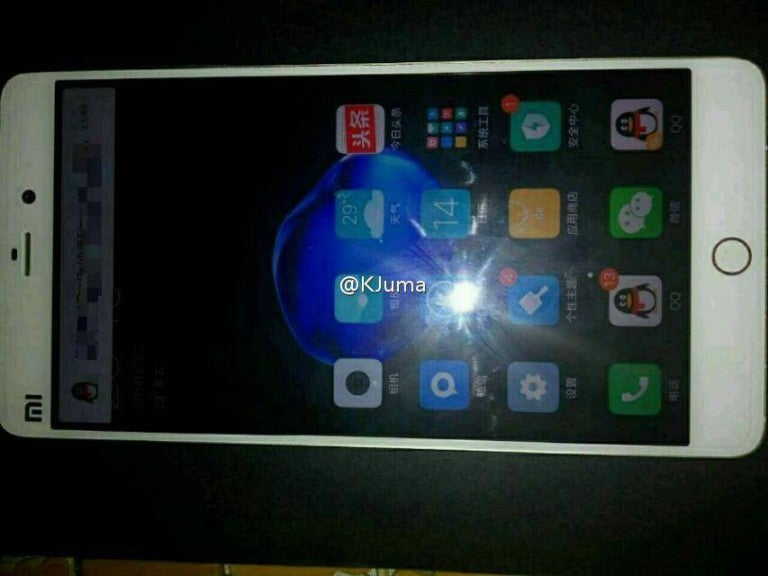 Alleged live photo of the Xiaomi Mi 5s - Live image of the Xiaomi Mi 5s appears