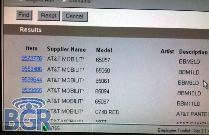 Best Buy system shows a handful of unmarked 'Berry devices for October 25th launch?