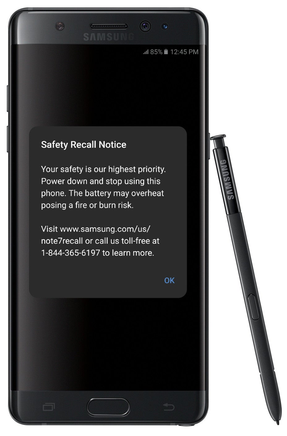 Samsung issues software update for the recalled Galaxy Note 7s to prompt users to exchange them