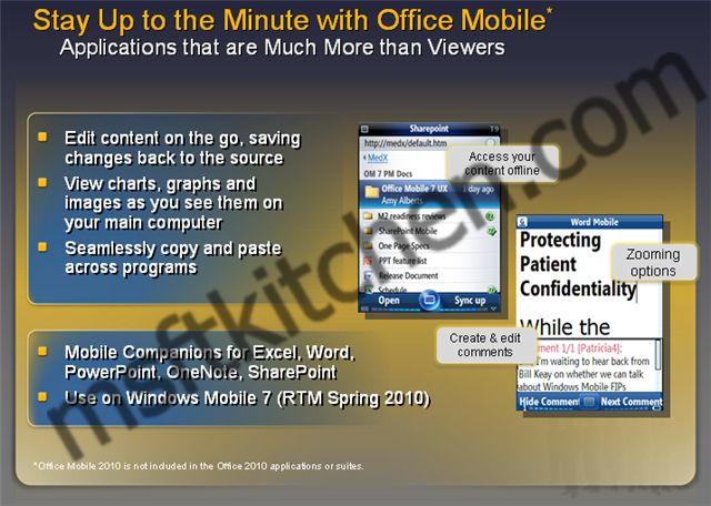 Windows Mobile 7 looking at Spring 2010 RTM?