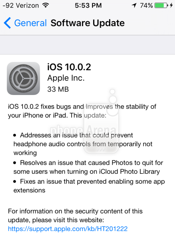 Apple iOS 10.0.2 is released - Apple releases iOS 10.0.2 for one and all