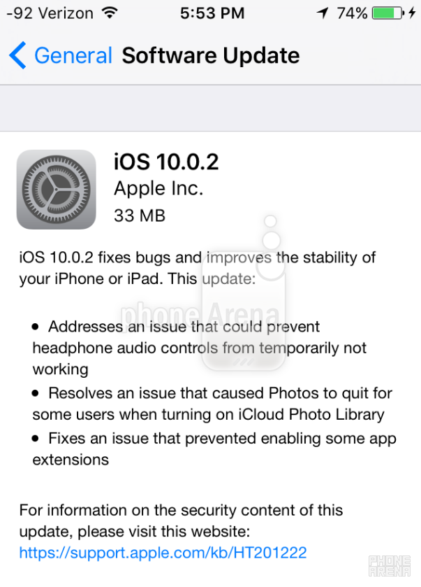 Apple iOS 10.0.2 is released - Apple releases iOS 10.0.2 for one and all