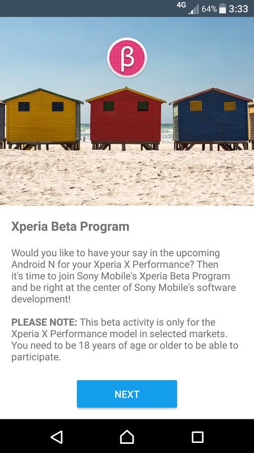 Sony opens registrations for Android Nougat Beta program, but only for Xperia X Performance