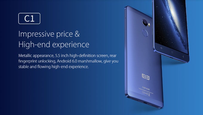 Elephone's latest slab of eye candy costs a mere $119.99 - Elephone C1 official: FHD Marshmallow phablet with 64-bit SoC for just $119