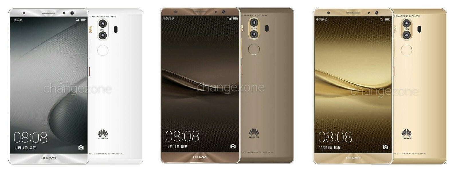 Newly-leaked renders purportedly depict the Huawei Mate 9 (full gallery below) - Huawei&#039;s Mate 9 flagship spotted in numerous colors with dual Leica cameras