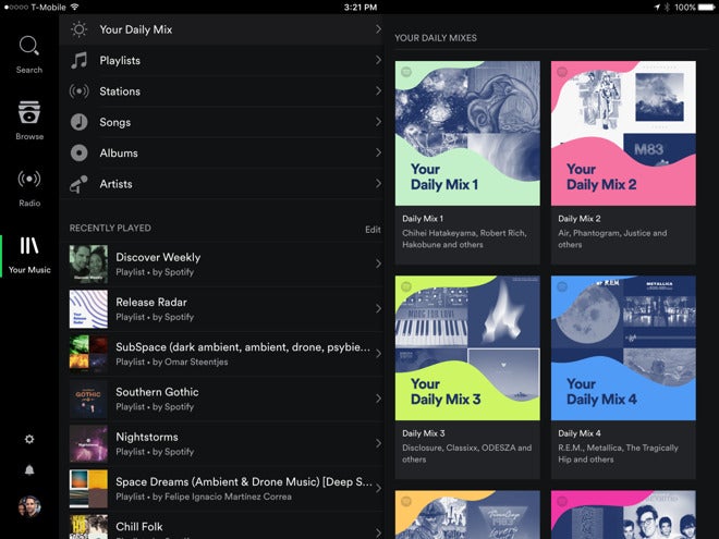 Spotify's new 'Daily Mix' mashup takes on Apple Music's 'For You' mixtape