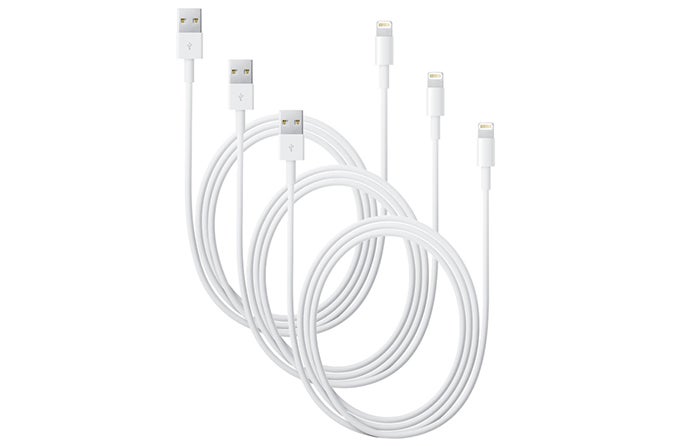 Get a combo pack of three MFi-certified Apple Lightning cables for $21.99