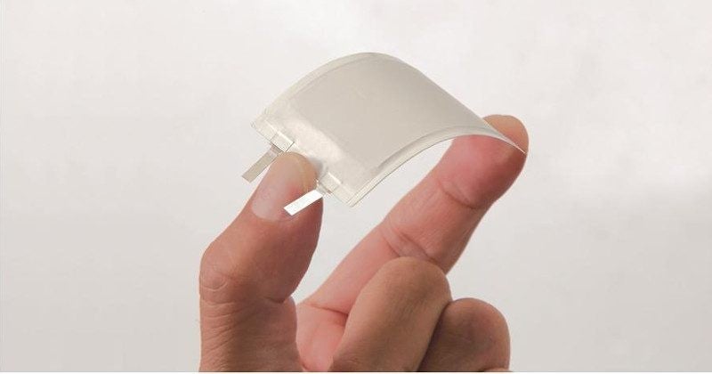 Panasonic unveils bendable, flexible lithium-ion batteries