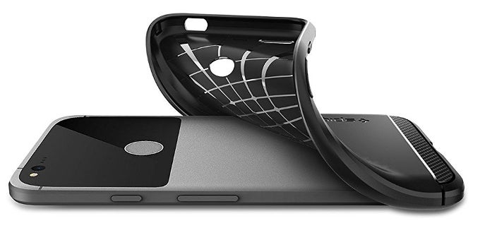 Spigen has been quick to the draw with its Rugged Armor case for the Google Pixel XL - Pixel XL Spigen case is already listed on Amazon