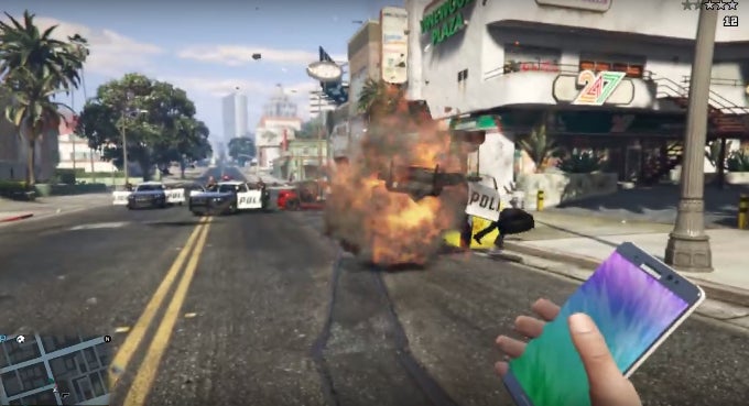 Owning an explosive device is definitely advantageous in GTA V world - Exploding Galaxy Note 7 put to good use as GTA V sticky bomb mod