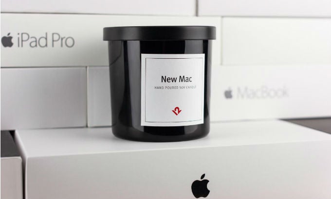 New Mac scented candle for those who have never smelled a newly opened Apple product