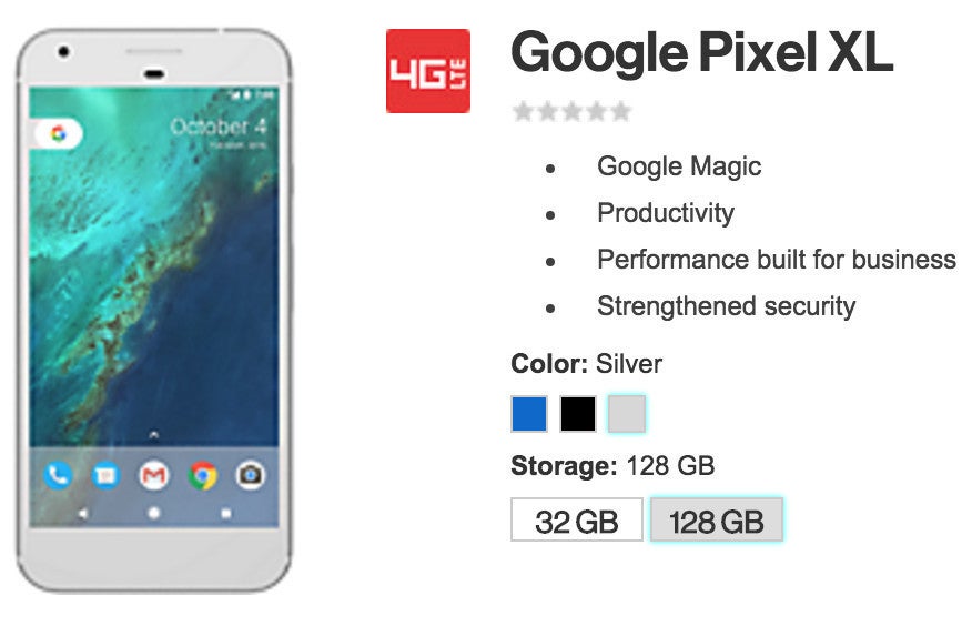 New information about Google's Pixel and Pixel XL phones revealed by Verizon