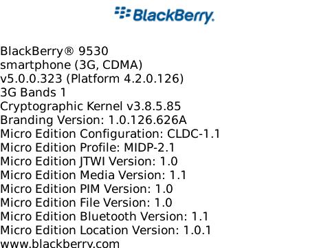 Leaked OS 5.0.0.323 for BlackBerry Storm 9530