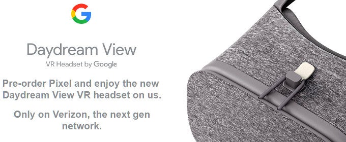 Google offers a free Daydream View VR promo with each Pixel phone preorder
