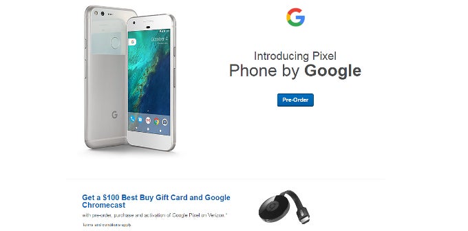 Best Buy is throwing in a couple of goodies at Pixel purchasers, but there is a slight catch - Deal: buy a Google Pixel or Pixel XL get a free Chromecast 2 and $100 gift card