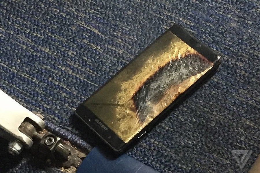 Samsung working with feds to investigate new Galaxy Note 7 fire on U.S. flight
