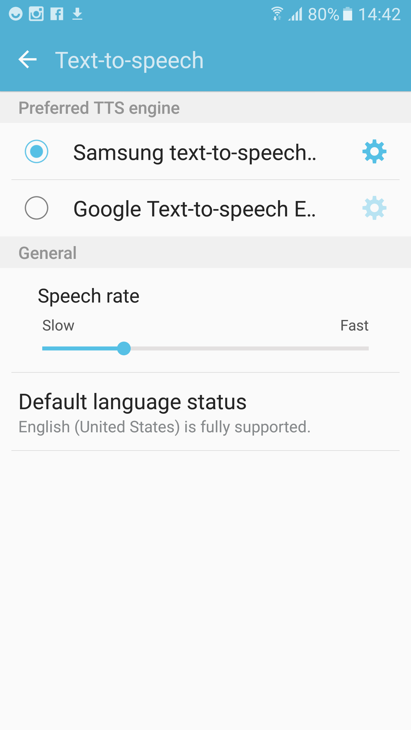 How to swap Samsung&#039;s default text-to-speech engine with Google&#039;s TTS voices