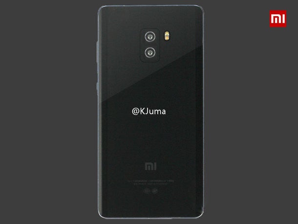 Leaked Xiaomi Mi Note 2 render shows off a vertically-aligned dual camera setup on the back
