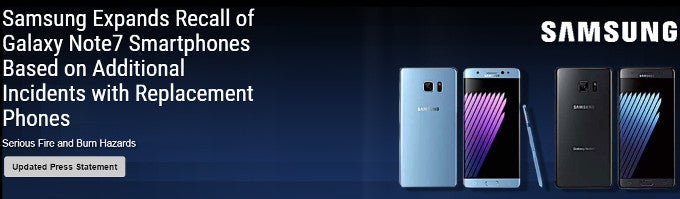 CPSC: Second Galaxy Note 7 recall is now official
