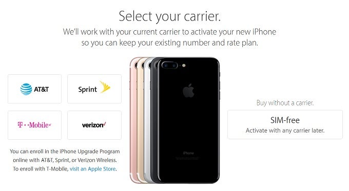 Apple starts selling unlocked, SIM-free iPhone 7 and iPhone 7 Plus