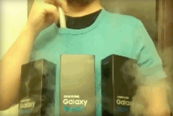 Check out this smoking hot Galaxy Note 7 Halloween costume
