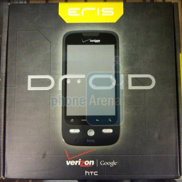 The HTC DROID Eris's box - Live images of the HTC DROID Eris and its Sense UI