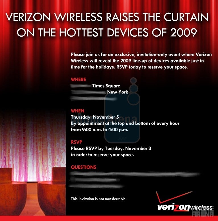 Verizon to showcase it&#039;s Holiday line-up on November 5th