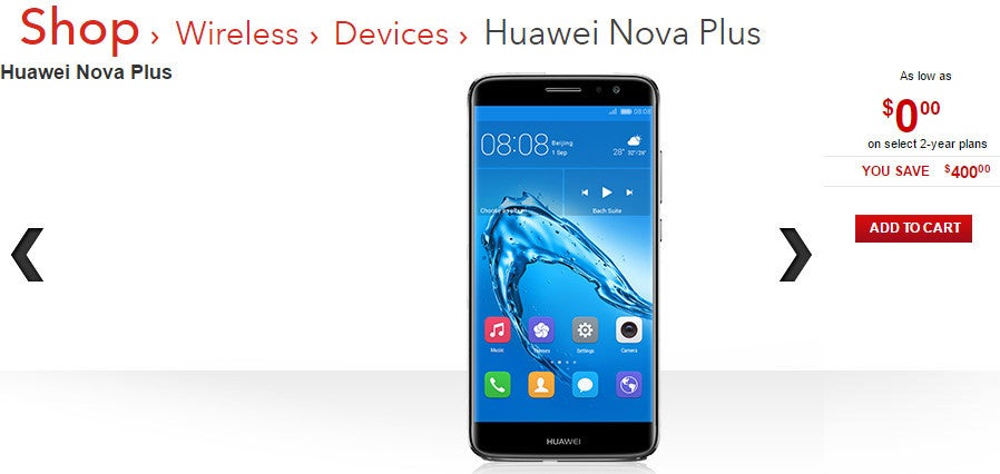 Huawei Nova Plus now up for grabs in Canada for $400