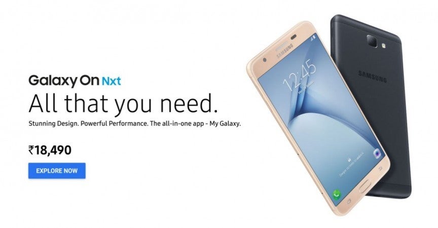 The Samsung Galaxy On Nxt is now available for purchase through Flipkart