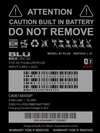 blu r1 hd battery removal