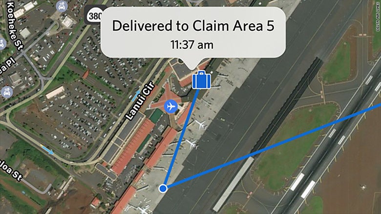 Delta Airlines&#039; app will now allow passengers to track their baggage from the moment it is checked-in - Delta Airlines&#039; app now allows you to track your baggage in real time