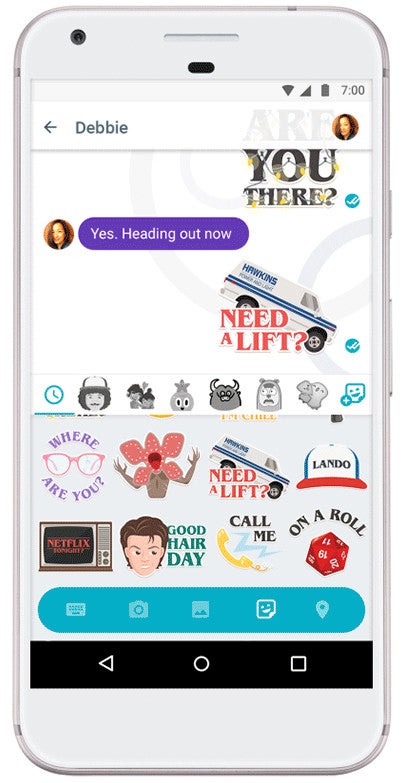 Stranger Things stickers are now available in Google Allo, split-screen mode too